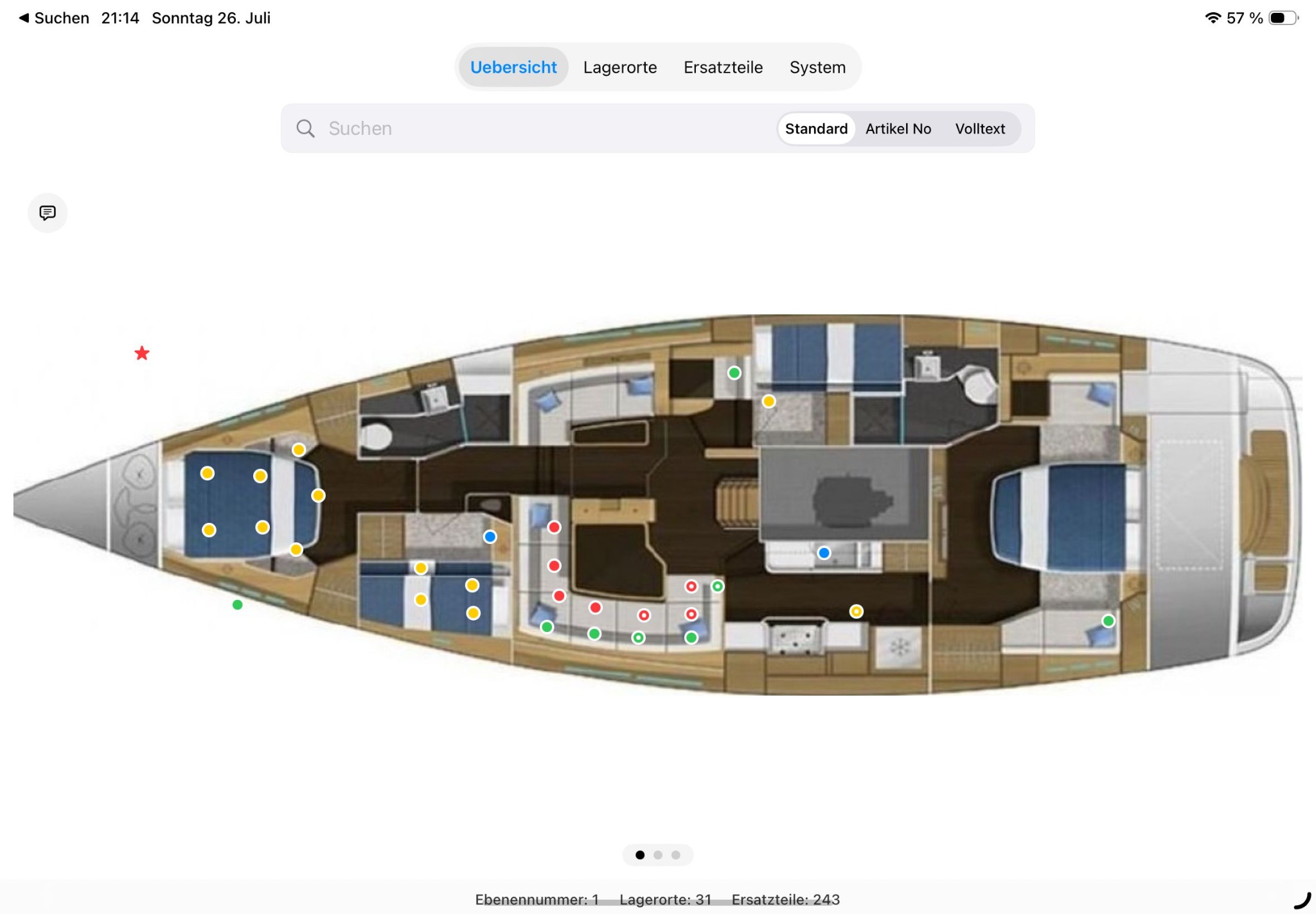 BoatStorage app overview on an iPad