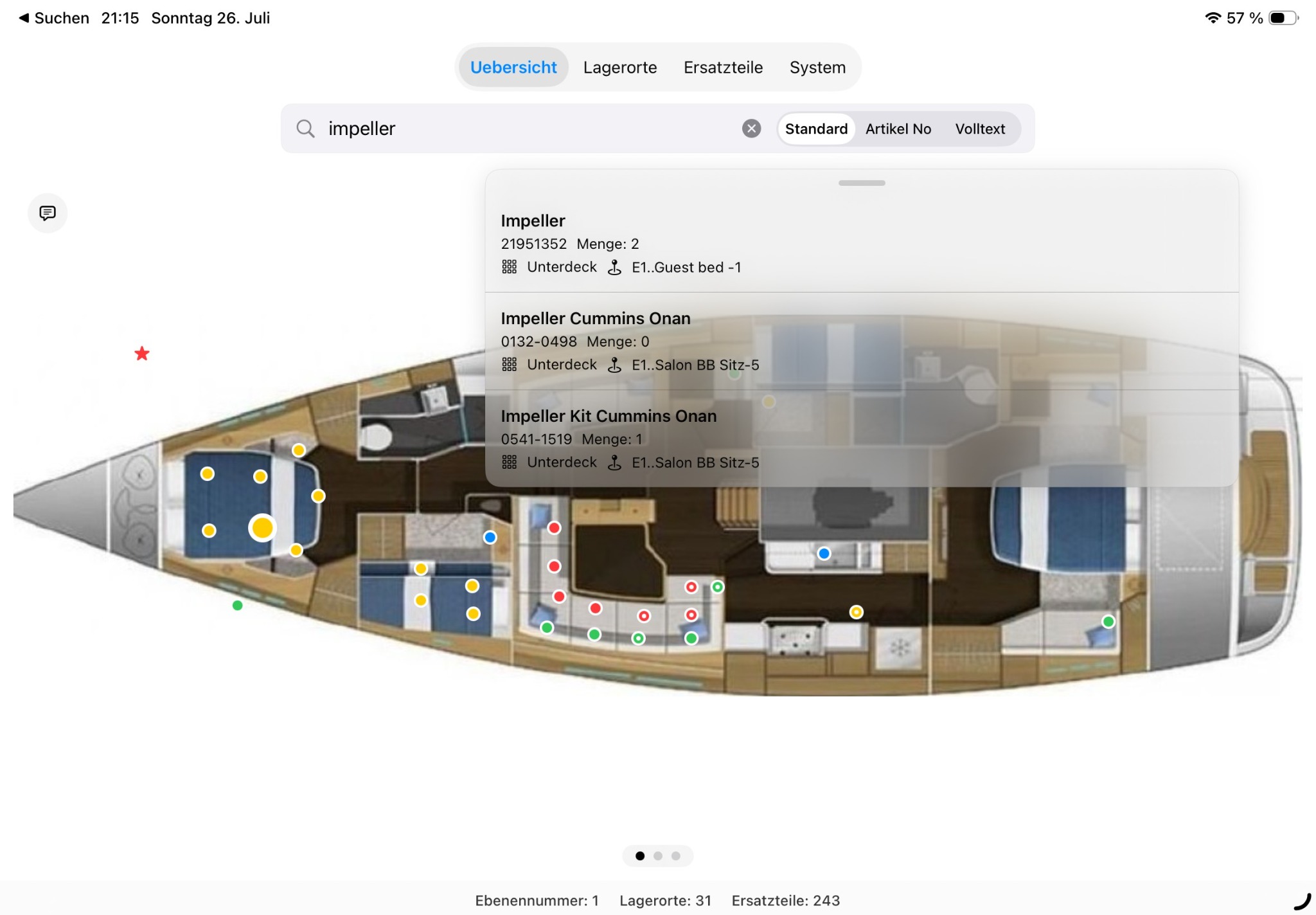 BoatStorage article search by name, article number or full text
